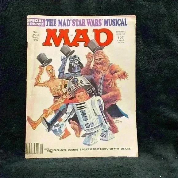 MAD MAGAZINE ISSUE # 203 Dec 1978  The Mad Star Wars Musical - Picture 1 of 8